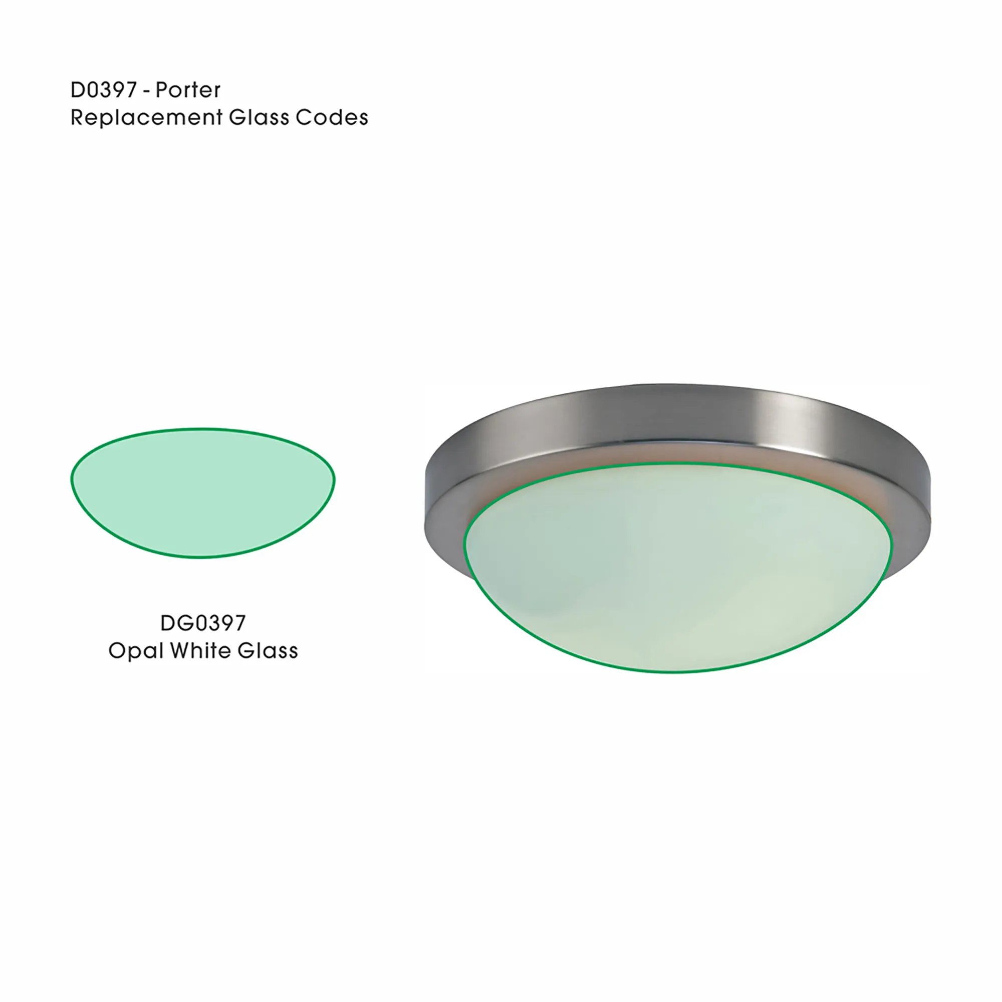 DG0397  Porter Large Glass For D0397